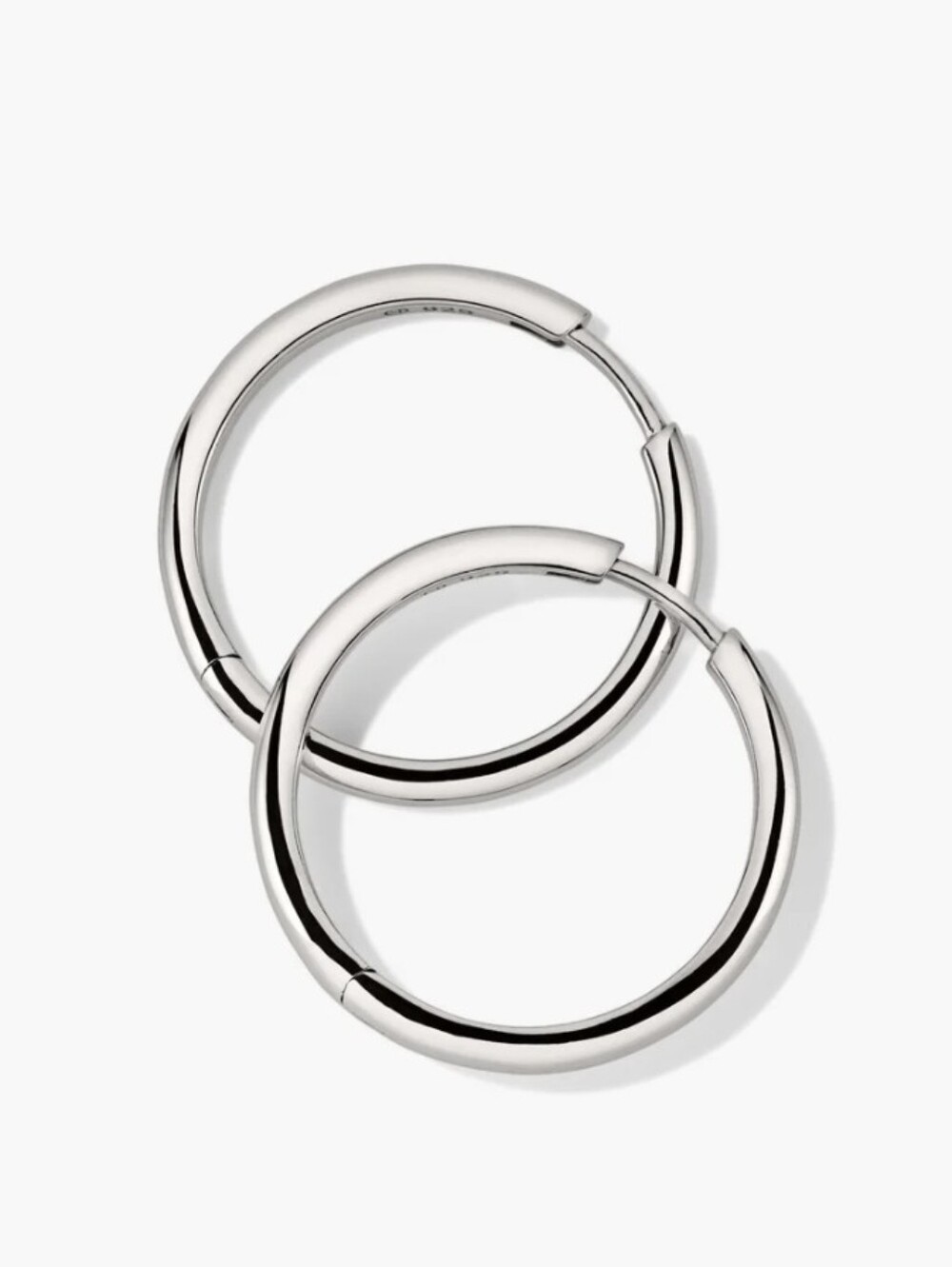 Mejuri Large Tube Hoops in Sterling Silver